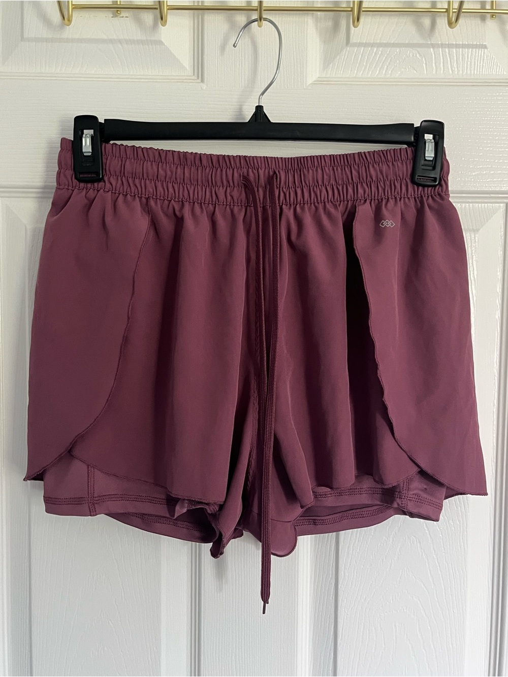Women’s Athletic Layered Running Shorts - Plum